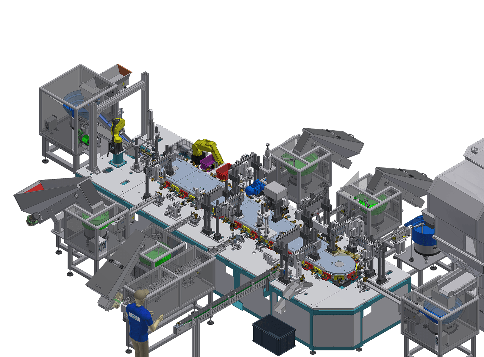 Progettazione 3D di macchine automatiche speciali